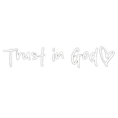 Rearview Mirror Stickers Trust In God Sticker Personal Touch For Vehicles
