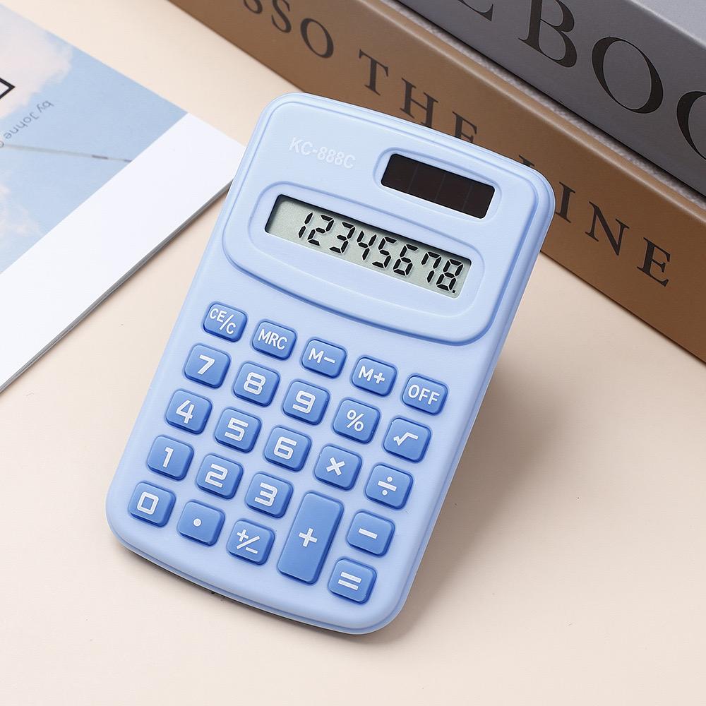 Cute Mini Fresh Solar Calculator With 8 Digit Display LCD Screen For Office and Student Use