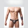 Men'S Underwear Sexy U Convex Pouch Lingerie Underpants Tight Low Rise Briefs Mesh Transparent Jockstrap High Elastic Panties