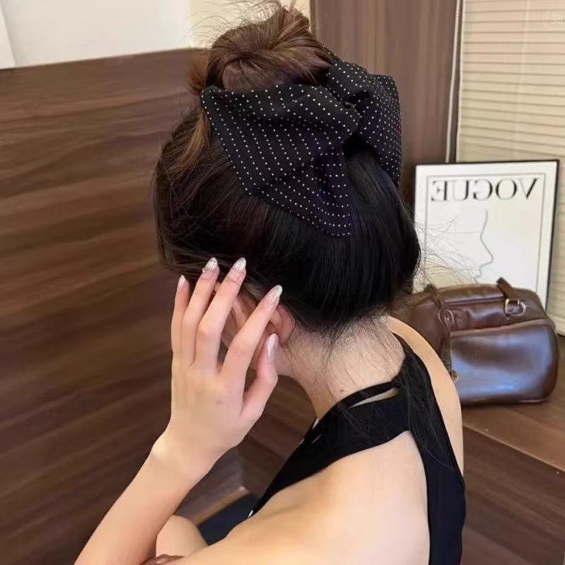 Polka Dot French Triangle Claw Clip - Women s Stylish Half-Up Hair Accessory