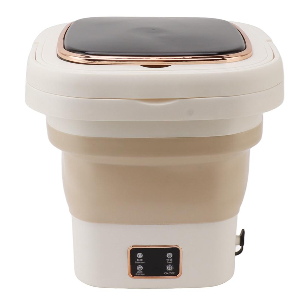 Portable Washing Machine 9L Automatic Small Foldable Bucket Washer for Dormitories Travel Business Trip