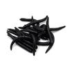 MNFT 24PCS Simulation Earthworm Black Bronw Fishing Worms Artificial Fishing Worms Lures Soft Bait 8cm Fishing Tackle