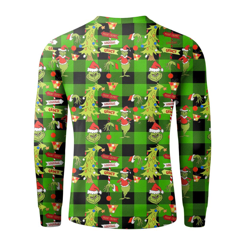 Pánská ležérní mikina na knoflíky, módní potištěná košile s dlouhým rukávem, pulovr