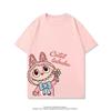 Sommer Søt Labubu Tegneserie Print Barn T-skjorte Kawaii Topp Barn Tee Gutter Jenter T-skjorte Morsomme Klær