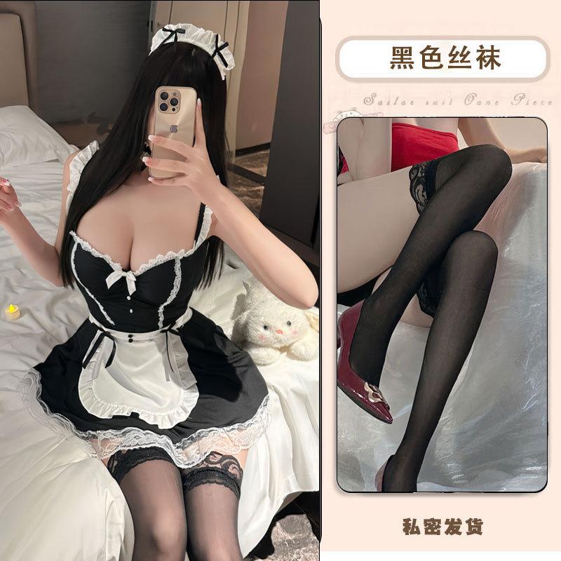 Sexy Lingerie Sexy Cute Maid Steel Tray Gathers Hot Maid Uniform Seduction Pajamas