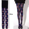 Collant Calze Lingerie a Quadri Retrò Stile Giapponese Jk Collant Leggings Morbidi Sexy Autocalzanti Coscia Donna