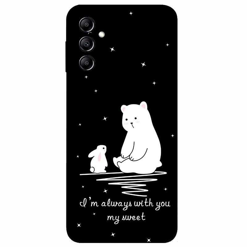 For Samsung A14 4G A 14 M14 5G Case Painted TPU Soft Silicone Black Funda for Samsung Galaxy A14 A145F Bumper GalaxyA14 M 14 Bag