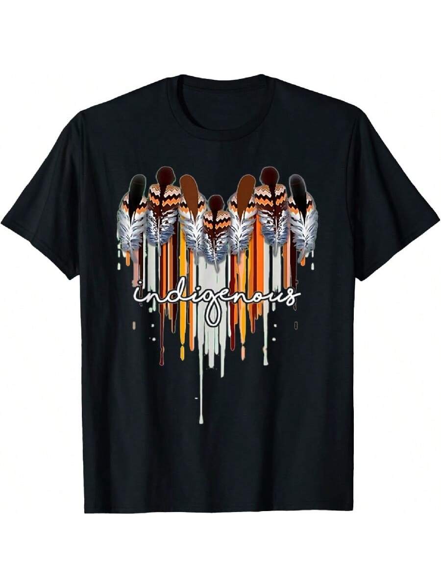 

Indigenous Indianss Natives Americans Pow Wow Boho T-Shirt S