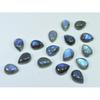 10X13MM Natural Labradorite Blue Fire Pear Cabochon Loose Gemstone 16Pcs Lot C-1128
