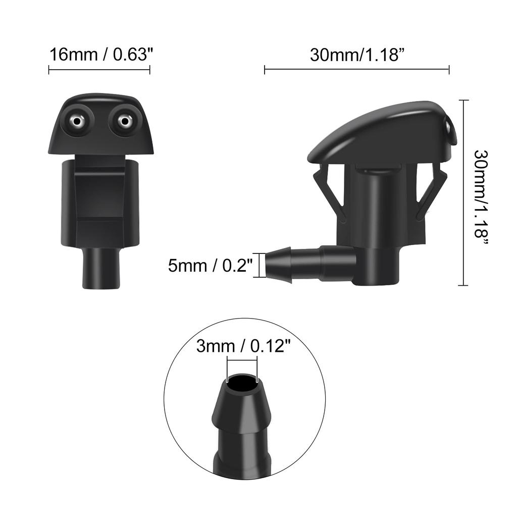 ACROPIX Windshield Washer Nozzle, For Car Washing, Spraying, , For Toyota, Avalon, Compatible