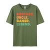 Funny Gamer Brother Uncle Gaming Legend Video Game Graphic T Shirts Men Cotton Men Shirts For Men Lovers Day