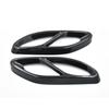 2 pezzi copertura finitura tubo di scarico in acciaio inossidabile per Mercedes Benz Classe A B C E GLC GLE W176 W246 W205 W213 stile auto AMG