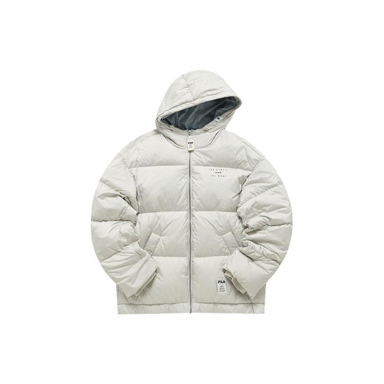 New FILA MIHARA YASUHIRO Collaboration Collection Down Jacket Unisex Antelope White F11U143901F-IV