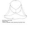 Women Sequin Chest Chain Sparkling Sexy Breast Chain Bra Chain Neck And Chest Jewelry for Club Summer Beach
