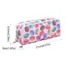 Zipper Pen Case 3 Compartment Pencil Pouch Portable Pencil Bag  Office