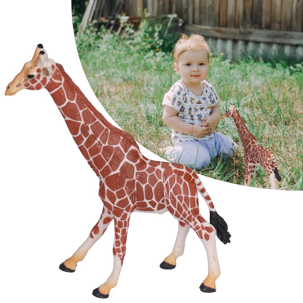 Giraffe Children's Decoration Toys Solid Simulation Giraffe Zoo Children's Decoration Toys(Giraffe )