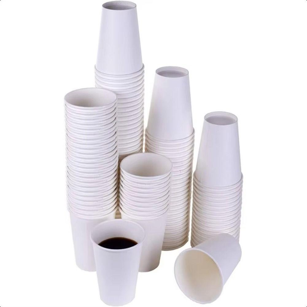 200Pcs Multisize Tasting Cup 30/60/120/200ml Paper Coffee Cup Paper Cup Set Office Use