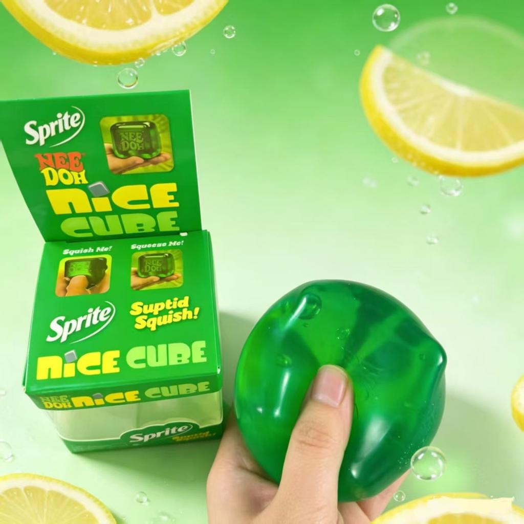 Trendiges Nee Doh Qualle & Würfel Knetspielzeug, Weiches Jelly Quetsch-Stressabbau Fidget Spielzeug, Sensorisches Needoh für Kinder & Erwachsene