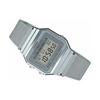 Casio Youth Series Metal Square Retro Fashion Minimalist Classic Square Quartz Movement Stainless Steel Strap Unisex Watches White A700WM-7A