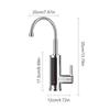 Electric Instant Hot Water Faucet 3000W Fast Heating with 360 Degree Flexible Hose LED Temperature Display for Kitchen