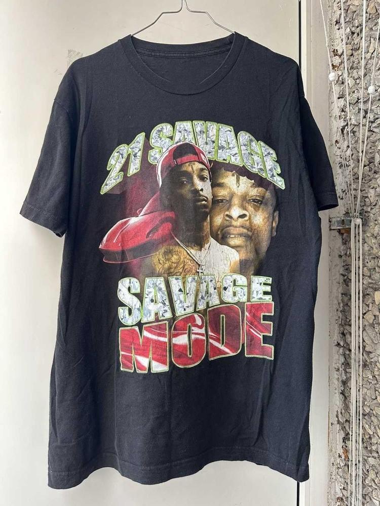 Vintage 21 Savage Mode Rap TShirt HipHop Unisex ZL579 Unisex T-Shirt S