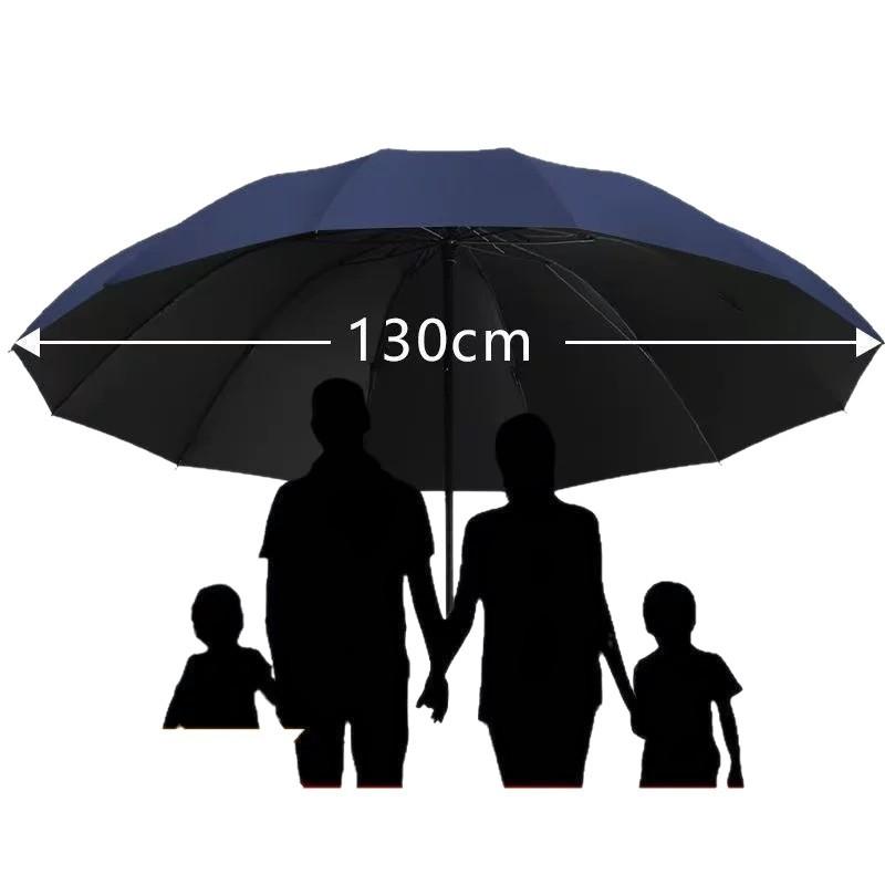 Oversized Women's Weather and Rain Dual-purpose Vinyl Sunscreen, UV Protection, Sunshade, Twelve Broken Stacked Umbrellas, Advertising Custom