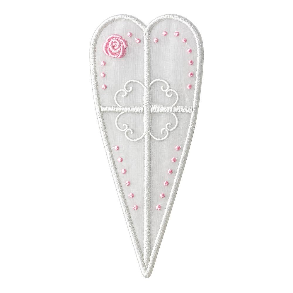 Embroidered Detail Rose Embroidered Bookmark Organza Reading Marker Reading Marking Tool