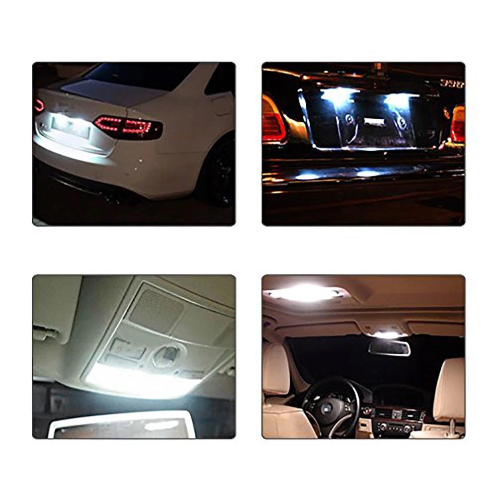 10-40Pcs White COB C5W LED Bulbs 12V 24V Car Auto Festoon Dome Interior LED Lights Lamp Roof Reading Bulb 31mm 36mm 39mm 41mm Bulbs 7
