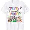 Grandma Of The Birthday Boy Girl Zoo Theme Animal Party T-Shirt