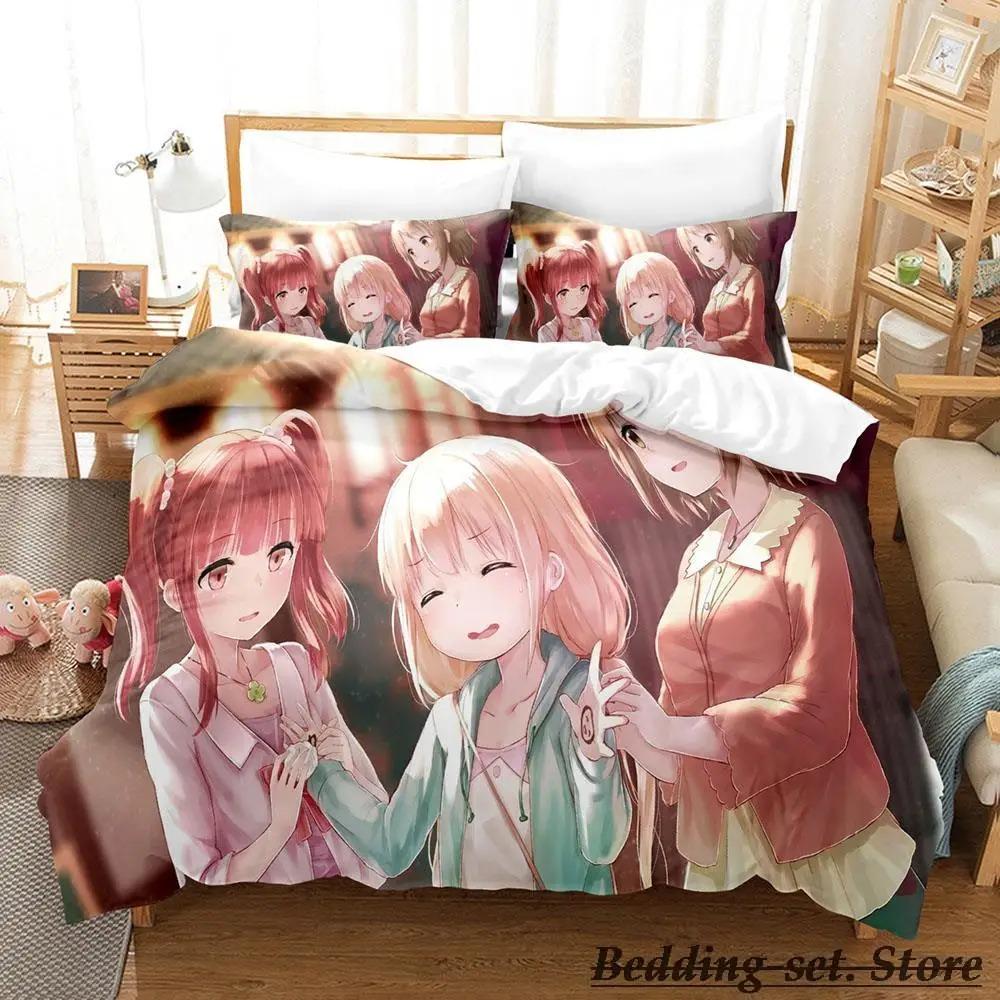 Set de lenjerie de pat Chieri Ogata Single Twin Full Queen King Size Set de pat Adult Copil Dormitor Seturi de huse de pilotă Anime parure de lit Pat