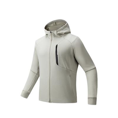 Unifarbene Kapuzenjacke mit Reißverschluss, vielseitig, lässig, Herrenjacken 152547708N-1