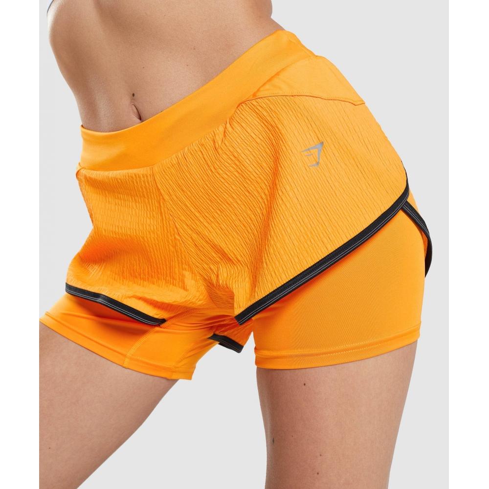 Gymshark Speed 2 In 1 Short Horizon Orange B2a5h Obc6