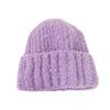 Korean Version of Women's Wool Hat Fashionable and Versatile  Big Head  Ear Protection  Cold Cold Hat  Solid Color Simple Hat