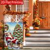 2D Flat - 2D Flat - 2D Flat Christmas Rocking Chair, Santa Claus Garden Flag Outdoor Garden Flag Double-Sided Home Decoration Courtyard Decoration Ou