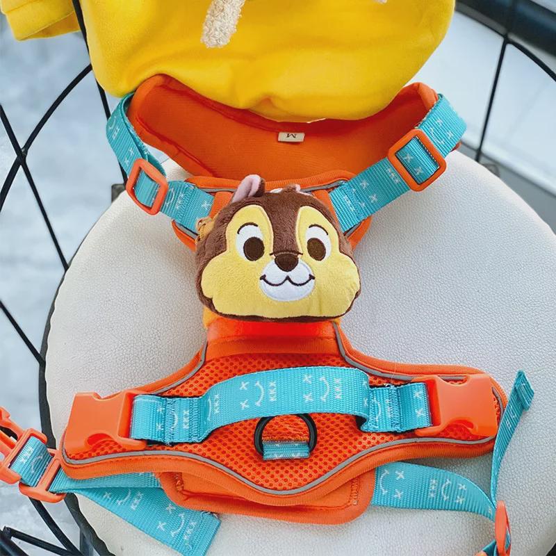 Retractable Dog Vest and Collar with Harness