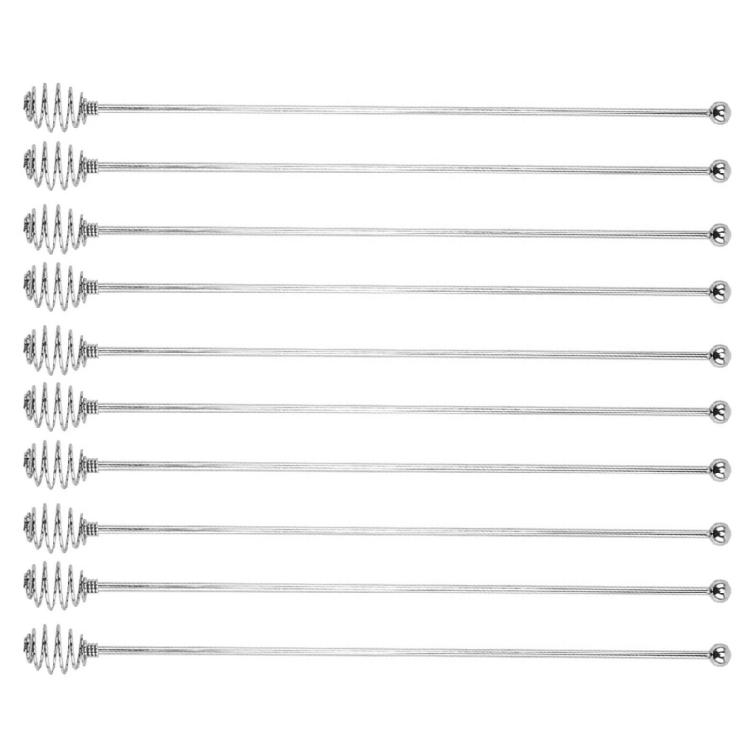 

10Pcs Stainless Steel Stirring Spoon Long Handle Design Coffee Stirring Spoon Suitable for Kitchen and Bar