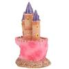 Cartoon Castle Shape Aquarium Decorations Resin Small Fish Tank Decorations Pink Fish Tanks Landscape Decoration