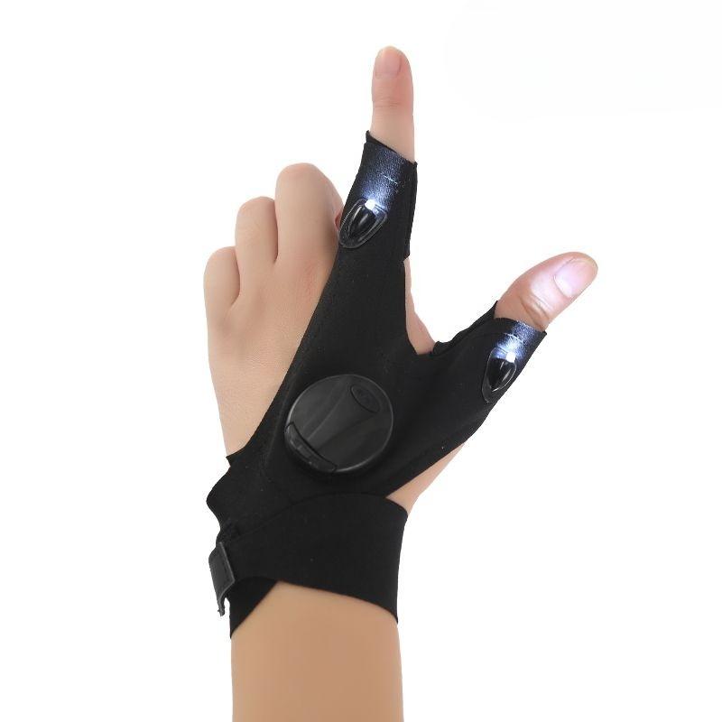 Multifunctional LED Gloves with Flashlight - Ideal for Night Fishing Gear Repair Concert Carnival & Rave