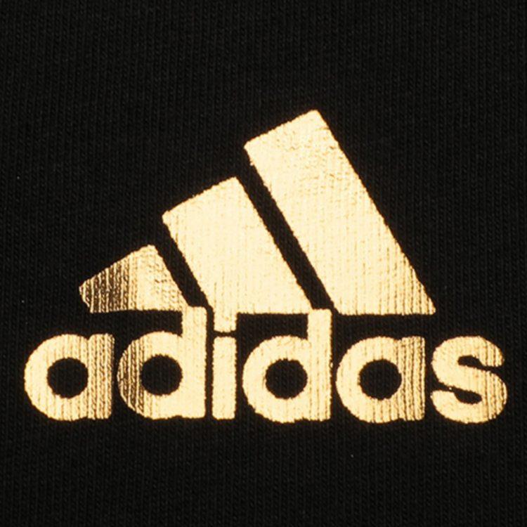 adidas T Shirts Men's Black Crew Neck Moderate Straight Fit FN1755
