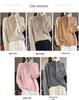 Women's Pure Wool Half-High Collar Sweater, Loose Fit, Cashmere Base Layer, Retro Jacquard Knit Pullover