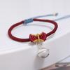 Handmade on the run princess bracelet Xiaohongshu same style Snow White bell bow woven hand rope gift female