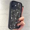Black Lace Floral Design Phone Case for iPhone 15/16/17 Pro Max