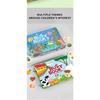 1Set Cartoon Quiet Book Montessori Busy Book with Animal Recognition Puzzle Interactive Game Cards for Preschool DIY Puzzle Book