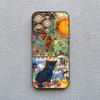 Artistic Image Stitching Black Cat Phone Case For iPhone 14 13 12 Mini 11 Pro Max 16 15 Pro Max Plus XS XR X 7 8 SE2 Back Covers