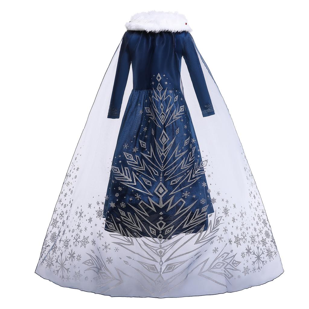 2021 Christmas Kids Frozen Princess Dress Kids Dress Girls Princess Elsa Dress Frozen Dress
