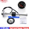 ZMFJH Pointer 0-190ohm 52MM Fuel Level Gauge+Fuel Float Level Sensor 100-600MM Red LED Oil Tank Meter for Boat Yacht Car 12V24V