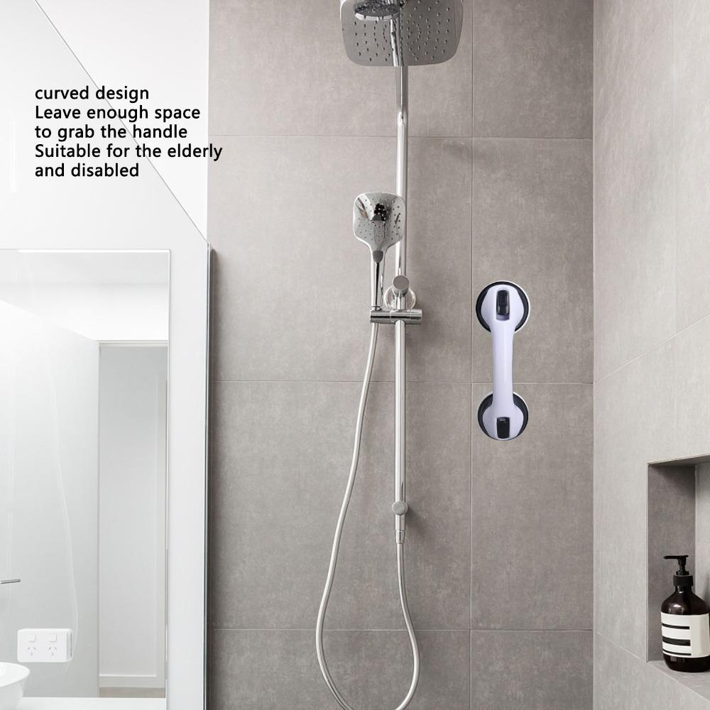 2pcs Security Shower Grab Bar Double Lock Shower Support Bar 2 Pack Shower Handle Seniors