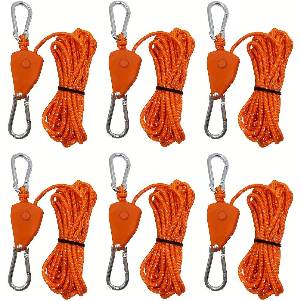 6pcs Camping Tent Guyline Tensioner with Sunshade Rope