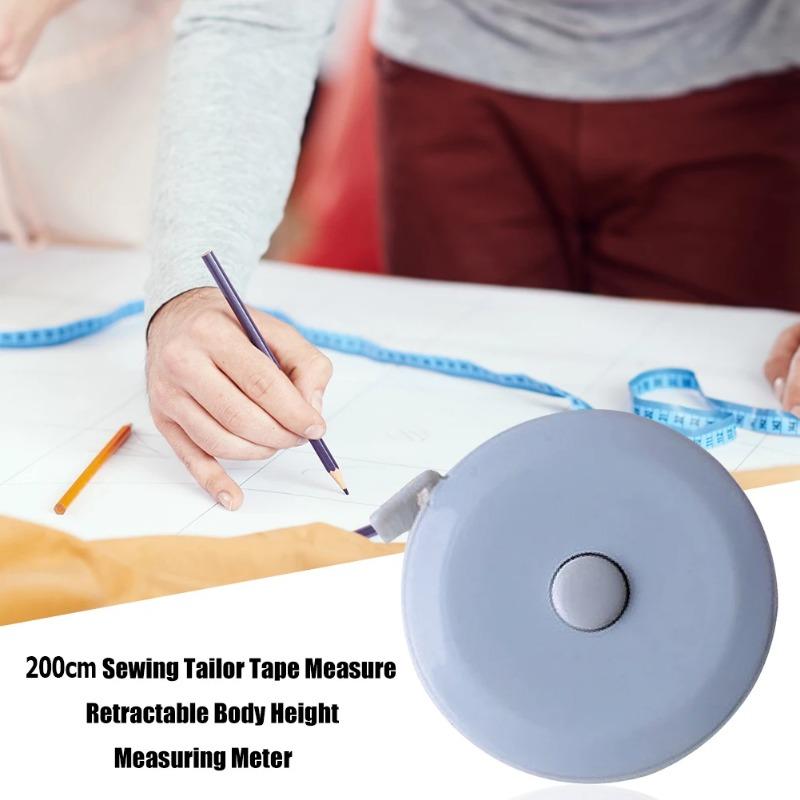 200cm/79inch Retractable Tape Measure Body Measuring Tape Portable Roll Tape for Body Fabric Sewing Tailor Cloth Measure Waist
