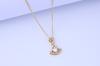 The New Titanium Steel Necklace Does Not Fade, Women's Summer Sense of Luxury, Niche Internet Celebrity Pendant, Versatile, Ligh
